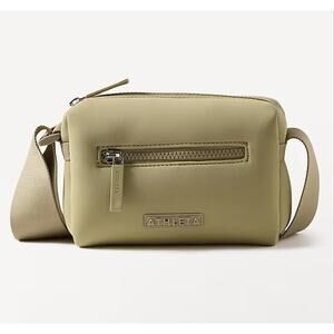 ATHLETA NWT Diem Nylon Crossbody Bag Olive Branch Green w/Adjustable Strap